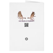 Carte de voeux Dancing Blue Raven (Dos)