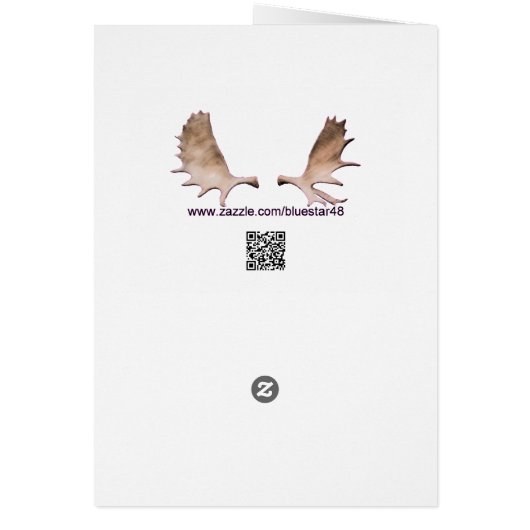 Carte de voeux Dancing Blue Raven (Dos)