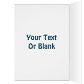 Carte de voeux Dancing Blue Raven (Intérieur (Gauche))