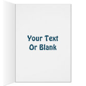 Carte de voeux Dancing Blue Raven (Intérieur (Droit))