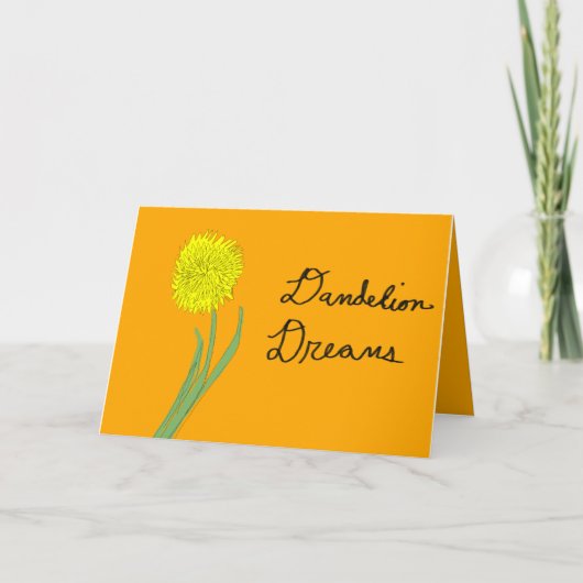 Carte de voeux Dandelion Dreams (Devant)
