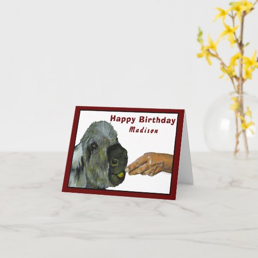 Carte de vœux d'âne (Fleur jaune)