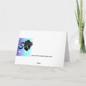 Carte de voeux d'âne de bénédictions de Pâques (Dos)