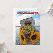 Carte de vœux Danemark, Als Odde ! (Devant/Arrière en situation)