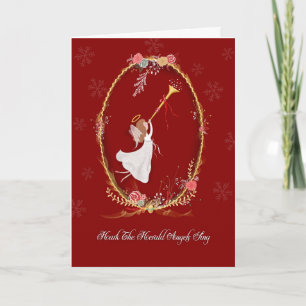 Carte de voeux d'ange de Noël