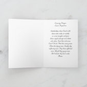 Carte de voeux d'ange de prière du soir (Intérieur)