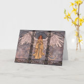 Carte de voeux d'ange gardien (Fleur jaune)