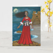 Carte de voeux d'Annabel Lee (Fleur jaune)