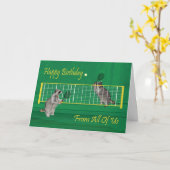 Carte de voeux d'anniversaire (Fleur jaune)