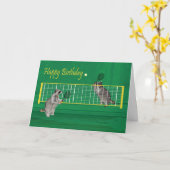 Carte de voeux d'anniversaire (Fleur jaune)