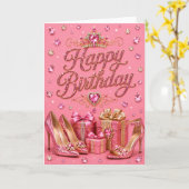 Carte de vœux d'anniversaire (Fleur jaune)