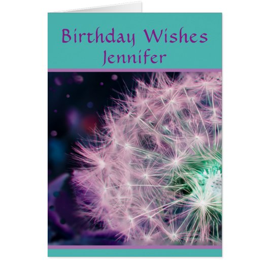 Carte de voeux d'anniversaire (Devant)