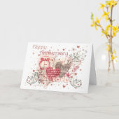 Carte de voeux d'anniversaire (Fleur jaune)