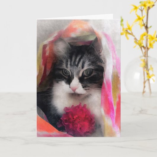 Carte de voeux d'anniversaire (Fleur jaune)