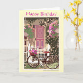 Carte de voeux d'anniversaire (Fleur jaune)