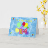 Carte de voeux d'anniversaire (Fleur jaune)