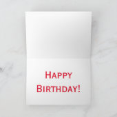 Carte de voeux d'anniversaire (Intérieur)
