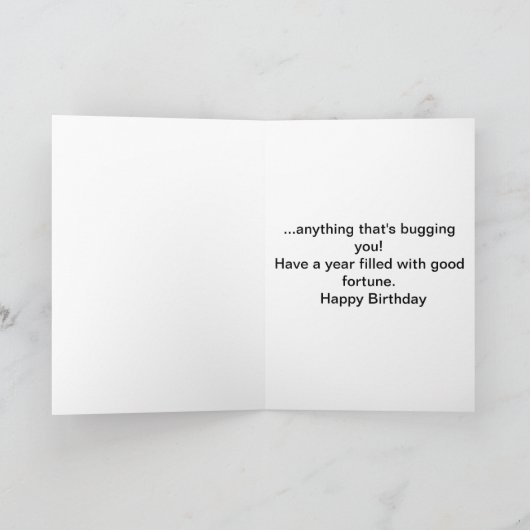 carte de voeux d'anniversaire (Intérieur)