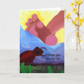 carte de voeux d'anniversaire (Fleur jaune)