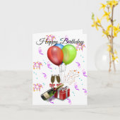 Carte de vœux d'anniversaire (Fleur jaune)