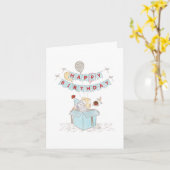 Carte de voeux d'anniversaire (Fleur jaune)