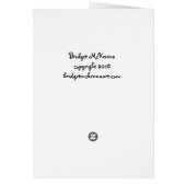 Carte de voeux d'anniversaire (Dos)