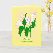Carte de vœux d'anniversaire (Fleur jaune)