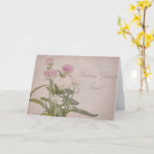 Carte de voeux d'anniversaire (Fleur jaune)