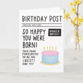 Carte de vœux d'anniversaire (Fleur jaune)