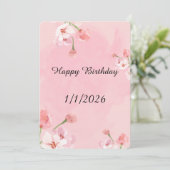 Carte de Vœux d'Anniversaire (Debout devant)