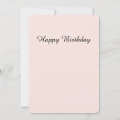 Carte de Vœux d'Anniversaire (Dos)