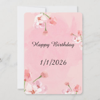 Carte de Vœux d'Anniversaire