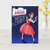 Carte de voeux d'anniversaire #1 (blanc) (Fleur jaune)