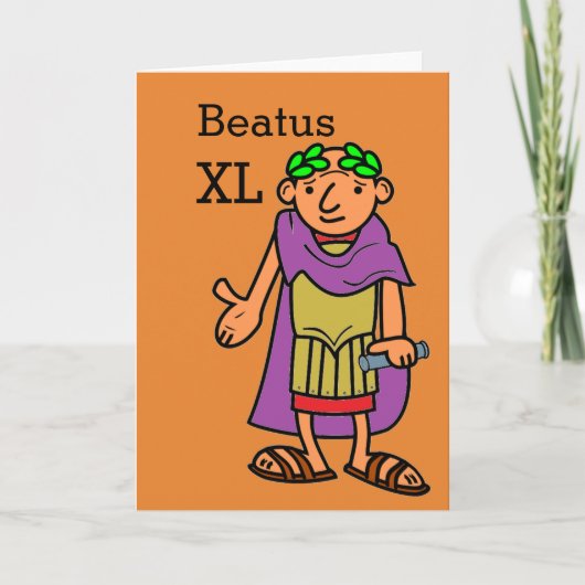 Carte de voeux d'anniversaire 40 ans de l'empereur (Devant)