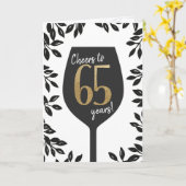 Carte de voeux d'anniversaire à 65 ans! (Fleur jaune)