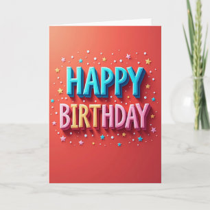 Carte de vœux d'anniversaire à couches