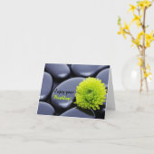 Carte de voeux d'anniversaire à la spa (Fleur jaune)