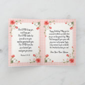 Carte de voeux d'anniversaire à thème chrétien pli (Intérieur)