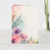 Carte de voeux d'anniversaire à thème chrétien pli (Dos)