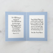 Carte de voeux d'anniversaire à thème chrétien pli (Intérieur)