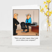 Carte de voeux d'anniversaire amusante (Fleur jaune)