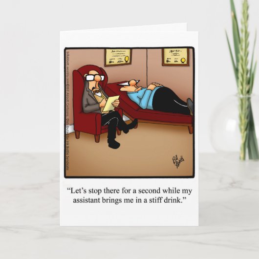 Carte de voeux d'anniversaire amusante (Devant)