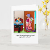 Carte de voeux d'anniversaire amusante (Fleur jaune)