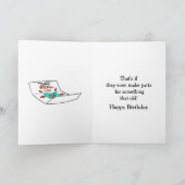 Carte de voeux d'anniversaire amusante (Intérieur)