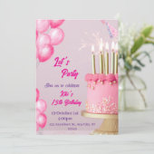 Carte de vœux d'anniversaire amusante avec des bal (Debout devant)