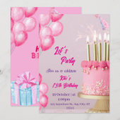 Carte de vœux d'anniversaire amusante avec des bal (Devant / Derrière)