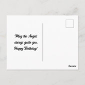 Carte de vœux d'anniversaire ange adorable (Dos)