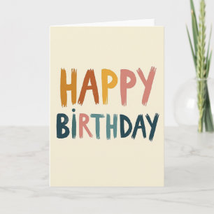 Carte de vœux d'anniversaire artisanale