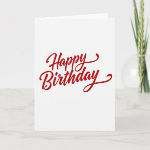 Carte de vœux d'anniversaire artistique