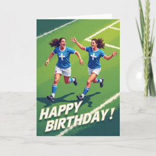 Carte de vœux d'anniversaire athlétique